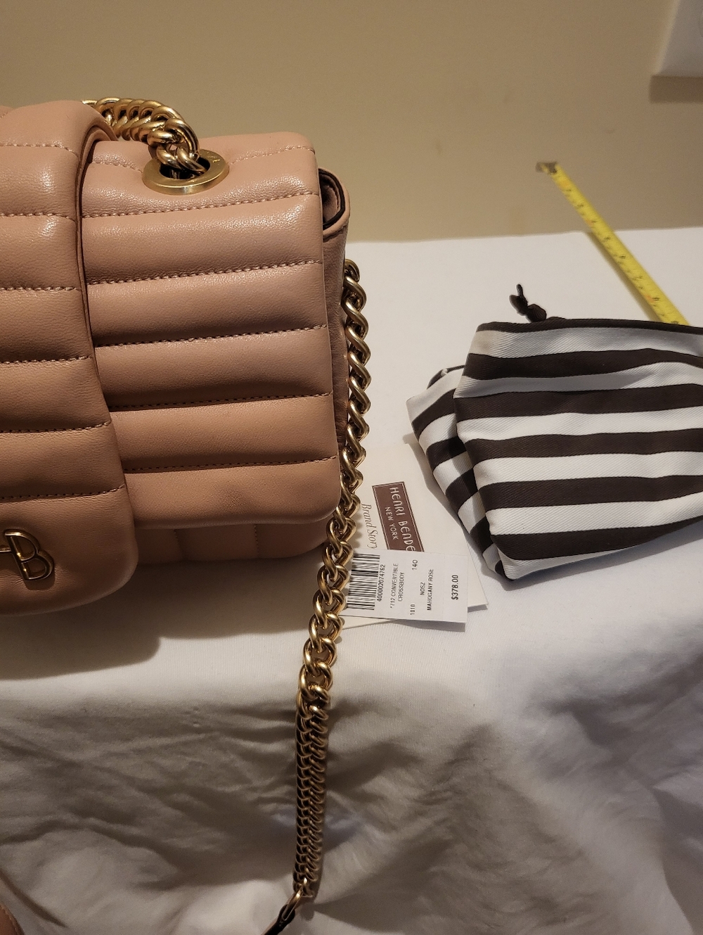 henri bendel Quilted Shoulder Bag in Blush Pink - Picture 7 of 16